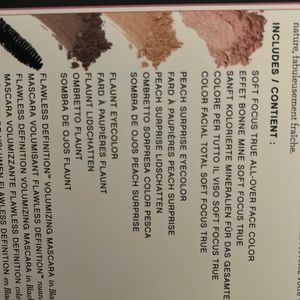 bareMinerals eye shadows and face color